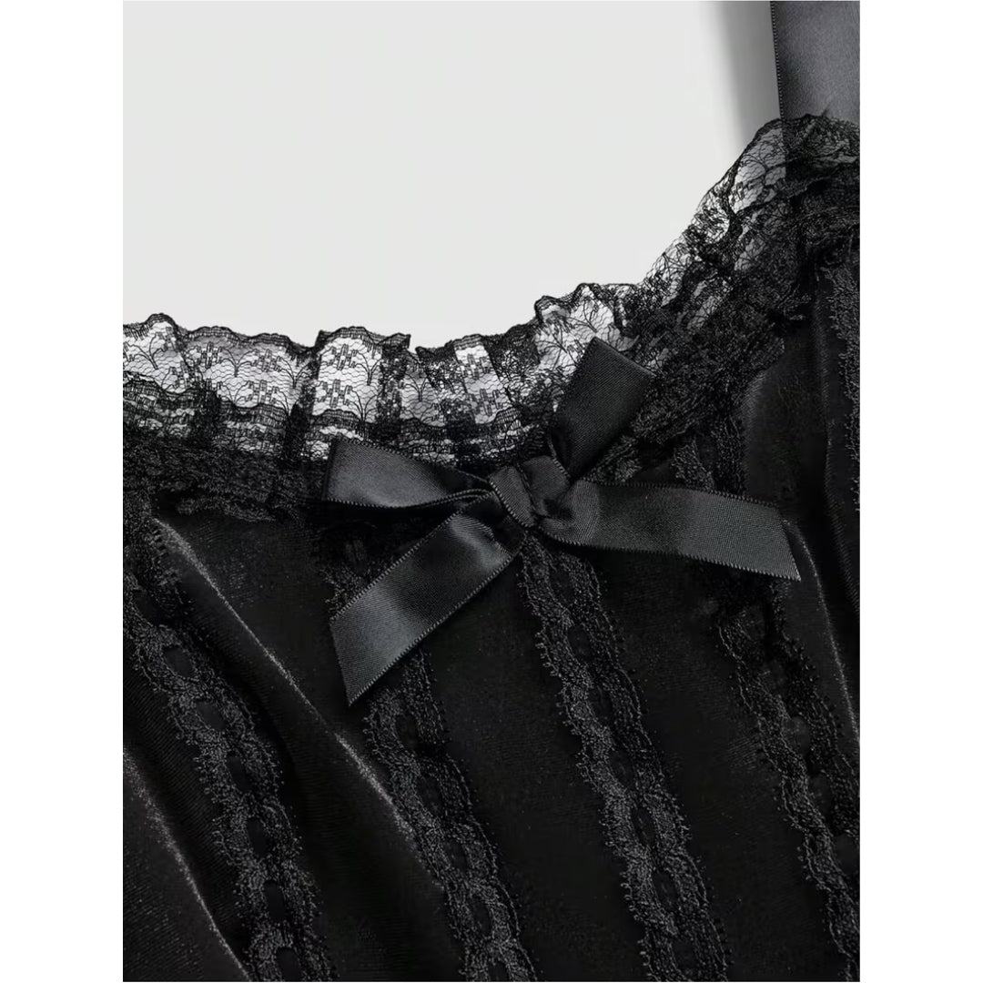 Gothic Korsetjurk met Kanten Details Gelaagde Rok voor Halloween Feesten Cosplay Evenementen Victoriaans | Sansoti
