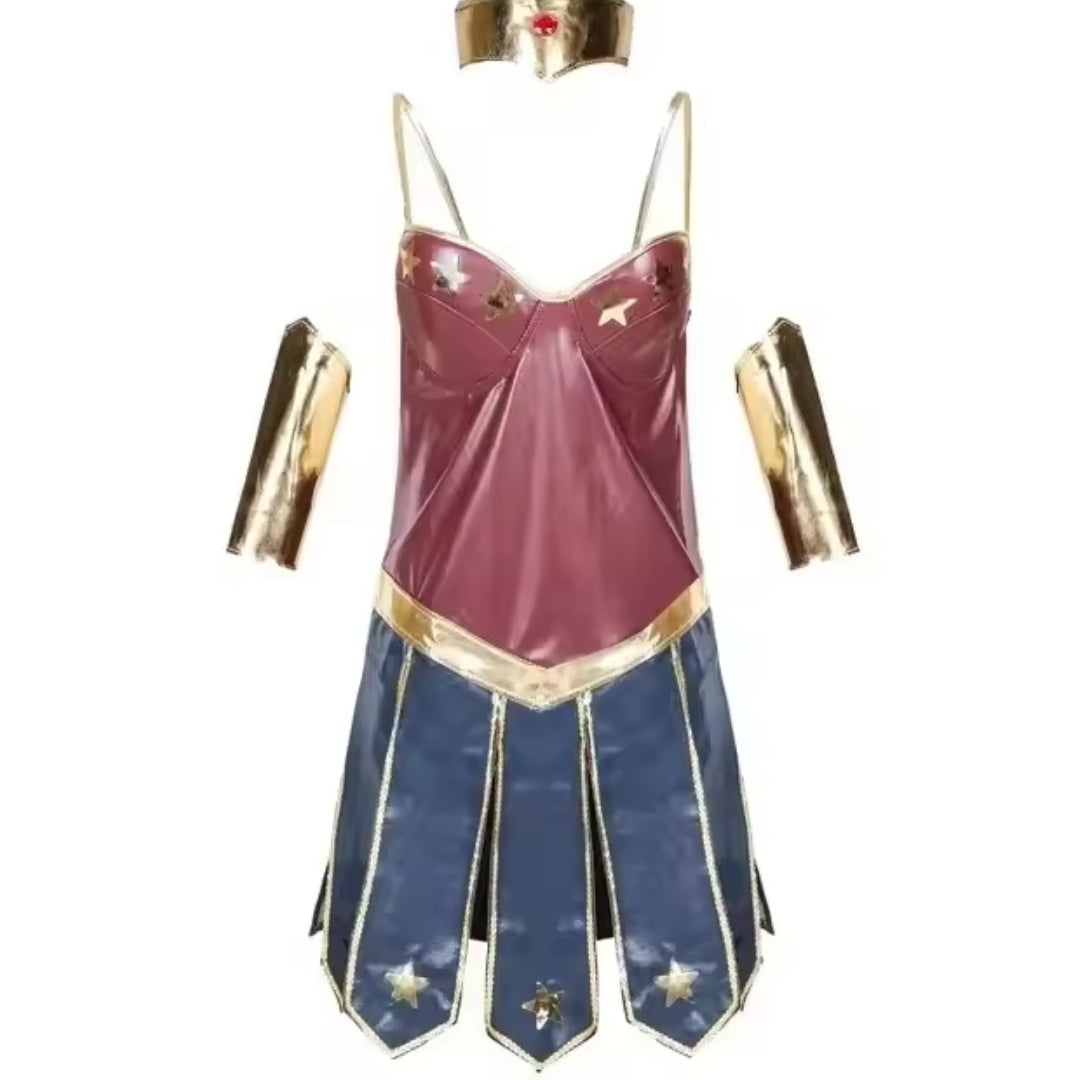 Superhelden Jumpsuit Dames Polyester Leer-Look Cosplay Verkleedkostuum Halloween Carnaval Feest Party | Sansoti