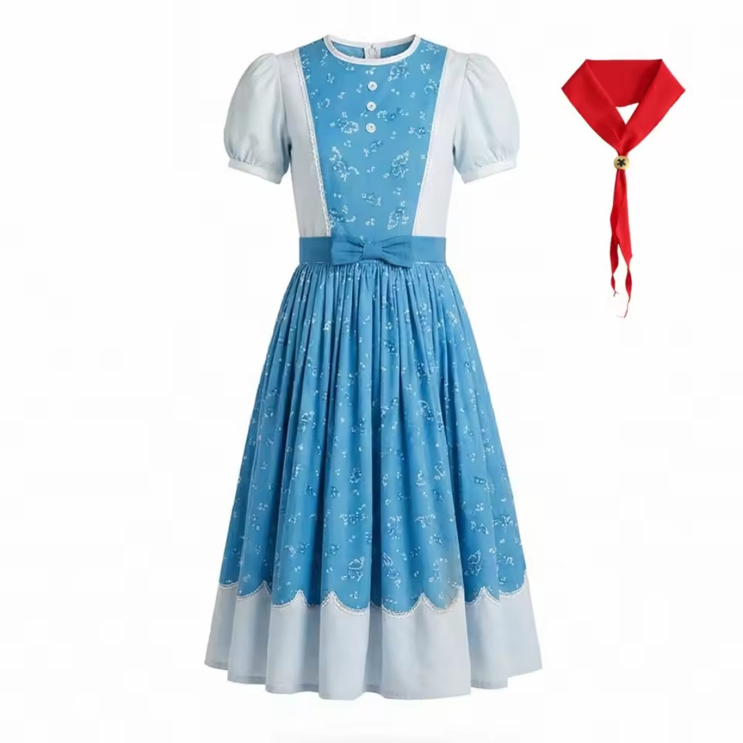 4-teiliges Verkleidungskostüm Mysterie-Serie für Mädchen mit Umhang und Tasche aus Polyester, 4-12 Jahre, Fantasiespiel | Sansoti