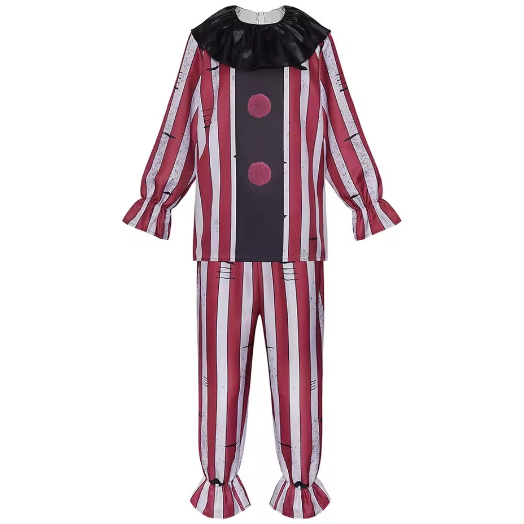 Demonic Clown Costume for Men Polyester Complete with Pants Mask Halloween Cosplay Carnival Themed Party | Sansoti