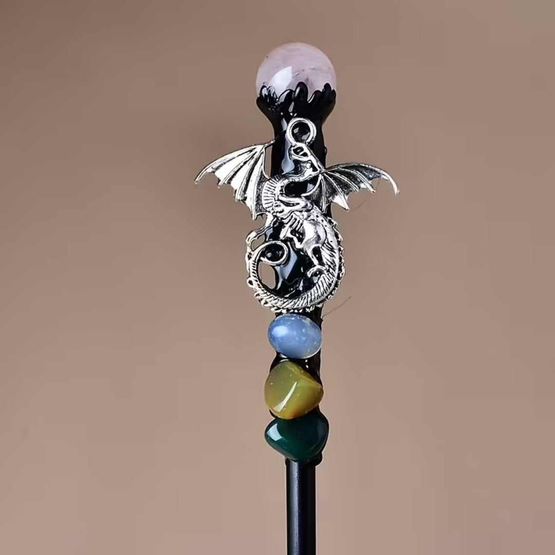 Decorative Crystal Wand for Fancy Dress Party Halloween Cosplay Witch Wizard Costume Accessory | Sansoti