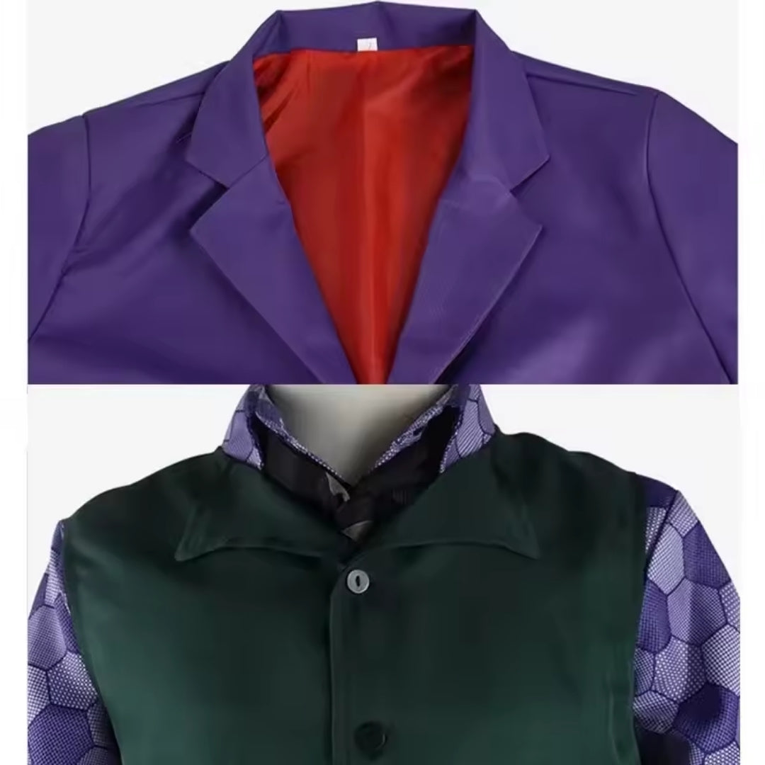 Clown Cosplay Kostuum Volwassenen Compleet Set met Jas Vest Stropdas Filmkarakter Halloween Themafeest | Sansoti