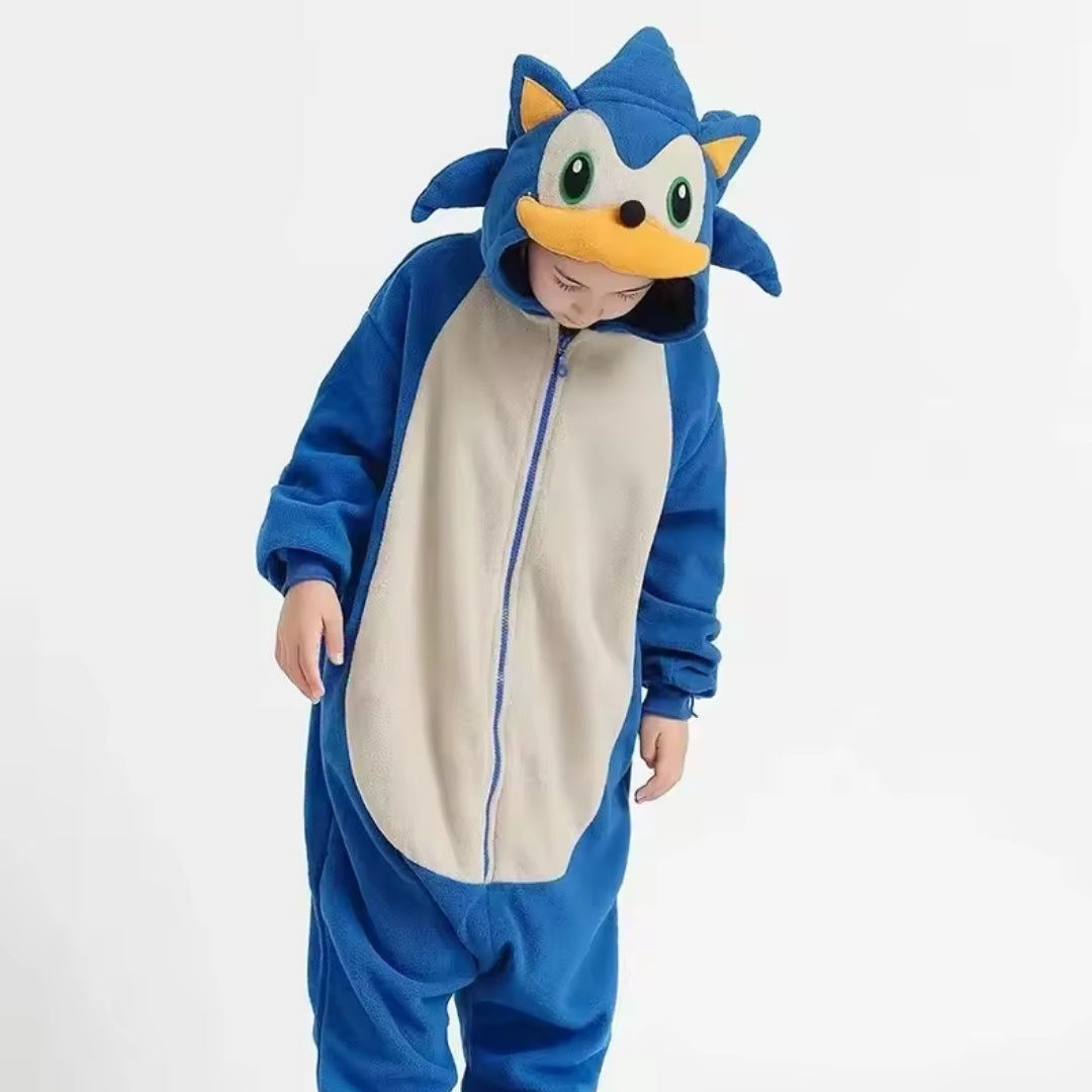 Onesie Karakterpyjama Kinderen Uniseks Polyester Flanel Cosplay Verkleedkleding Halloween Kostuum Nachtkleding | Sansoti