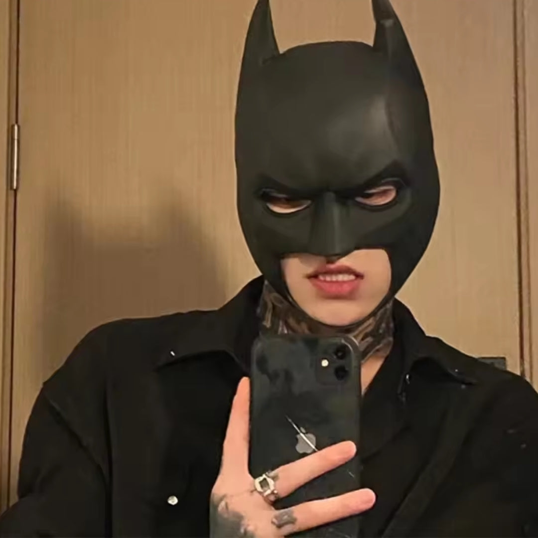 Superhelden-Gesichtsmaske-Set „Fledermaus“ für Kinder - Halloween-Cosplay, Kostümparty, Mottopartys, Karneval | Sansoti