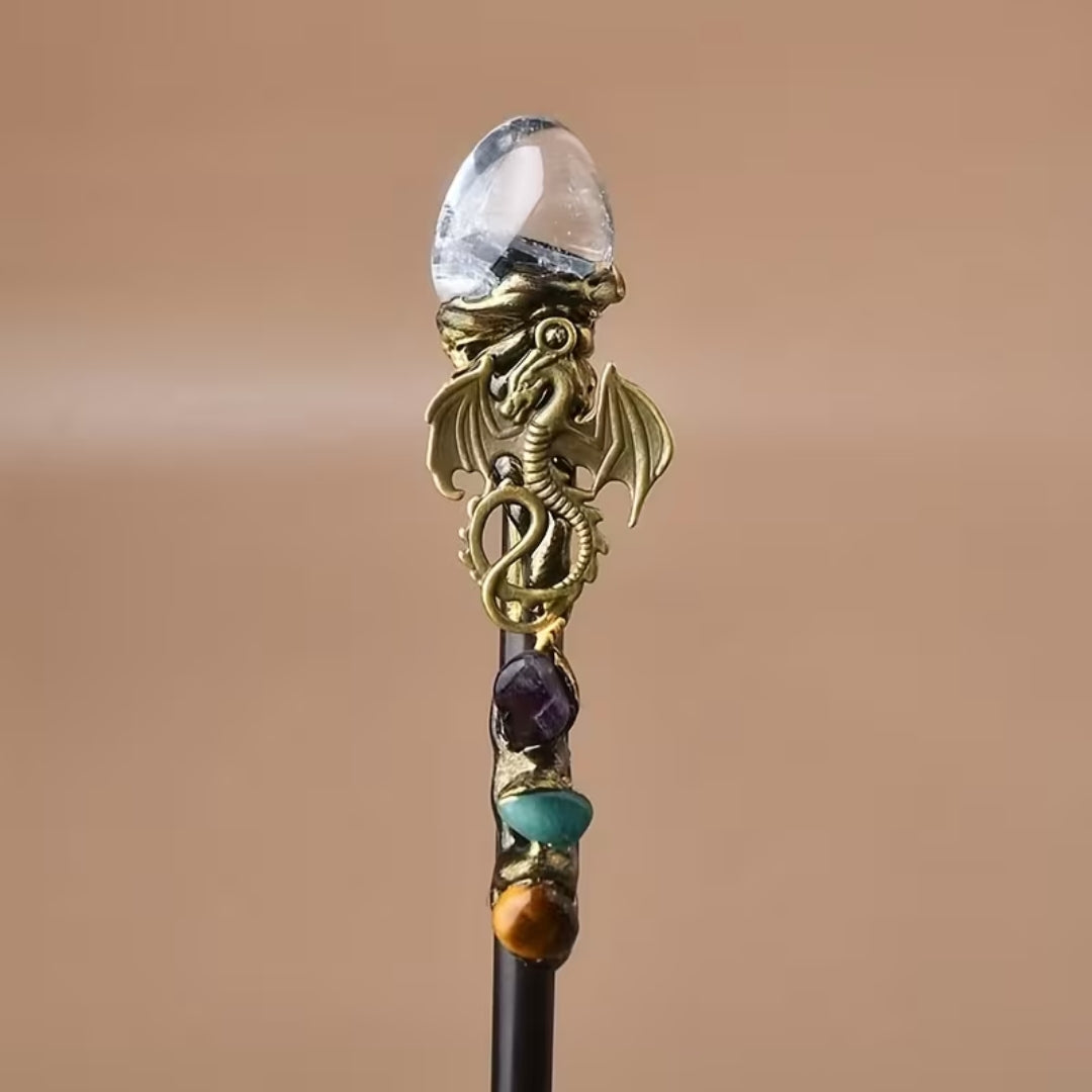 Decorative Crystal Wand for Fancy Dress Party Halloween Cosplay Witch Wizard Costume Accessory | Sansoti