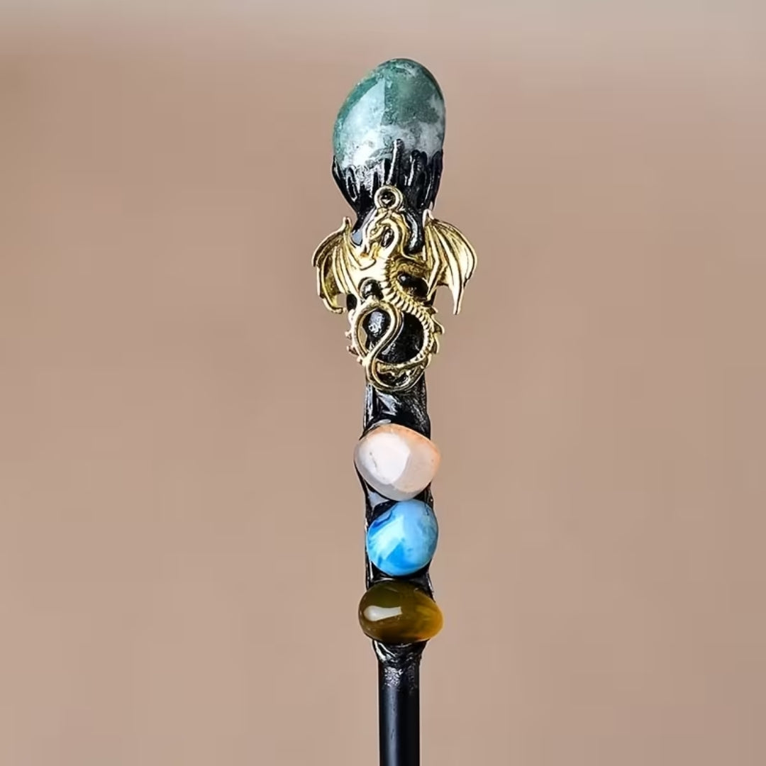 Decorative Crystal Wand for Fancy Dress Party Halloween Cosplay Witch Wizard Costume Accessory | Sansoti