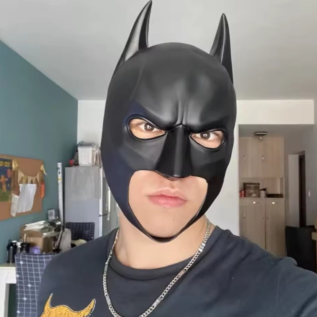 Superhero Bat Head Mask Latex Adults Cosplay Halloween Carnival Party Costume Accessory | Sansoti