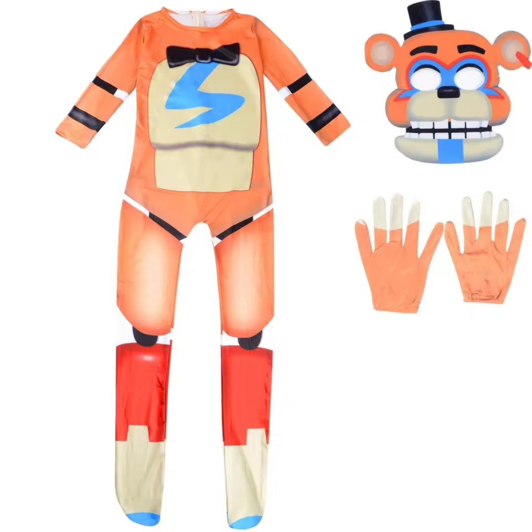 Jumpsuit Cosplay Hare Children's Unisex Polyester Brown Orange Fancy Dress Halloween Carnival Party Costume | Sansoti