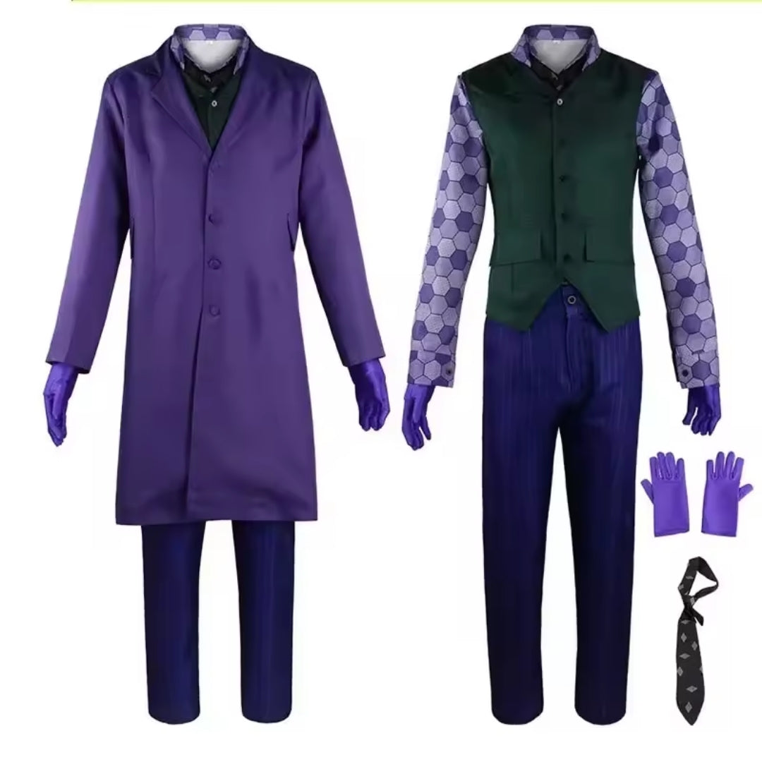 Clown Cosplay Kostuum Volwassenen Compleet Set met Jas Vest Stropdas Filmkarakter Halloween Themafeest | Sansoti