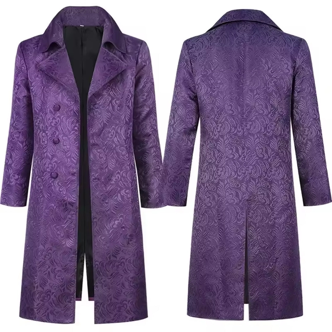 Trench-coat théâtral de méchant pour adultes - costume de cosplay unisexe pour Halloween, le carnaval et les fêtes | Sansoti