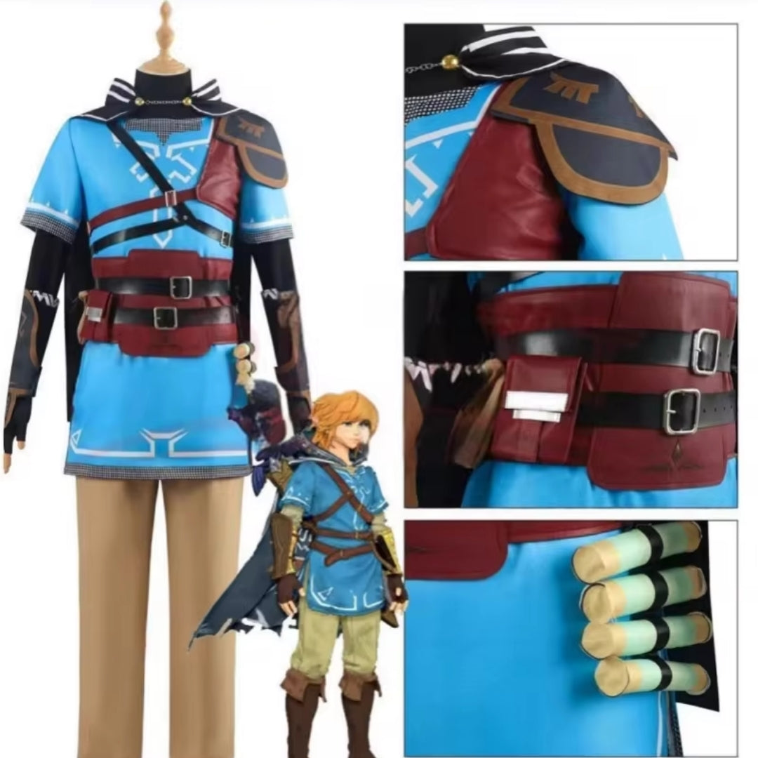 Fantasy Adventurer Cosplay Costume Green for Children and Adults Party Halloween Carnival Fancy Dress | Sansoti