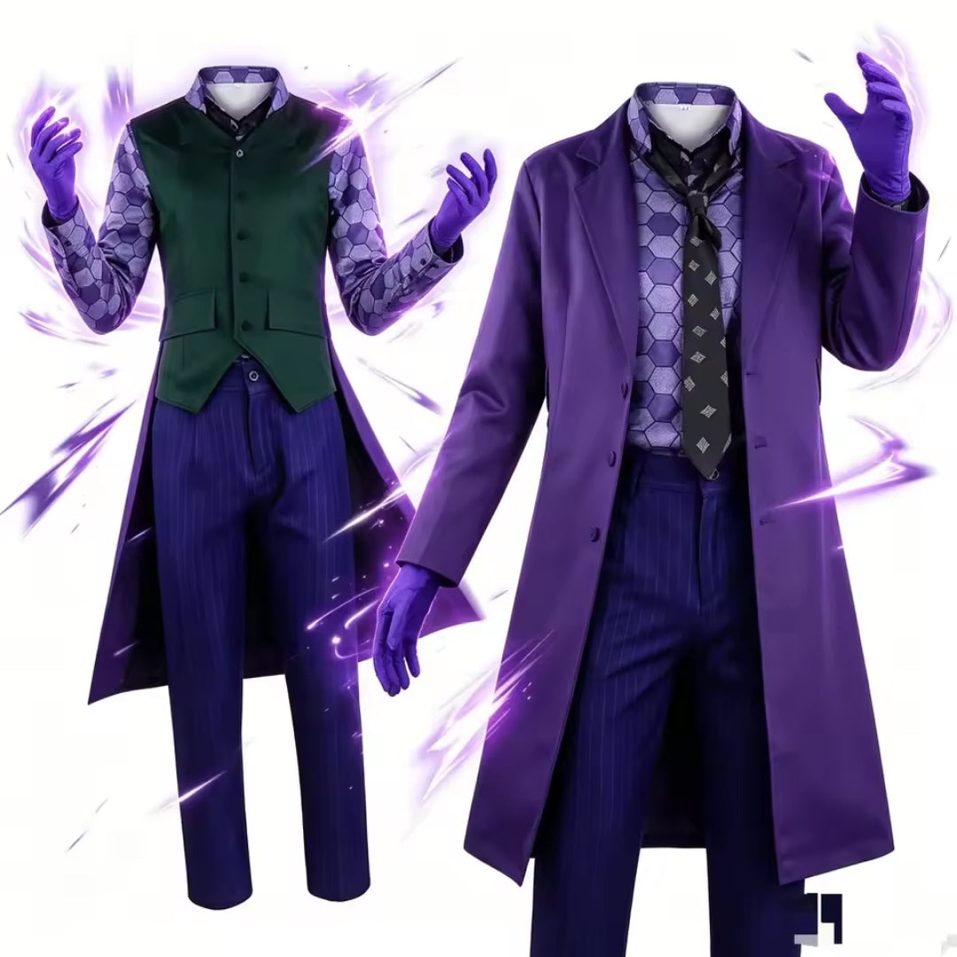 Clown Cosplay Kostuum Volwassenen Compleet Set met Jas Vest Stropdas Filmkarakter Halloween Themafeest | Sansoti