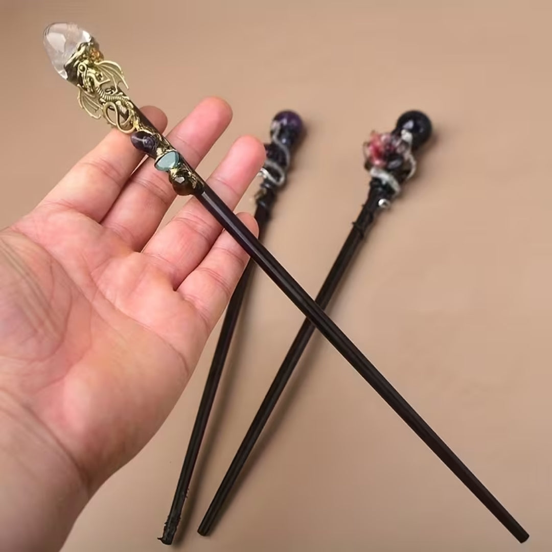 Decorative Crystal Wand for Fancy Dress Party Halloween Cosplay Witch Wizard Costume Accessory | Sansoti