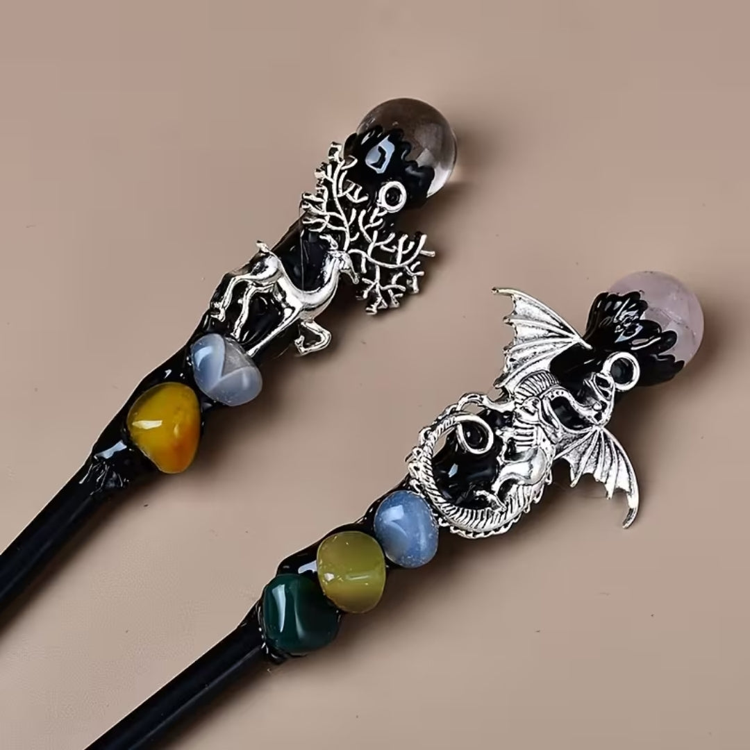 Decorative Crystal Wand for Fancy Dress Party Halloween Cosplay Witch Wizard Costume Accessory | Sansoti