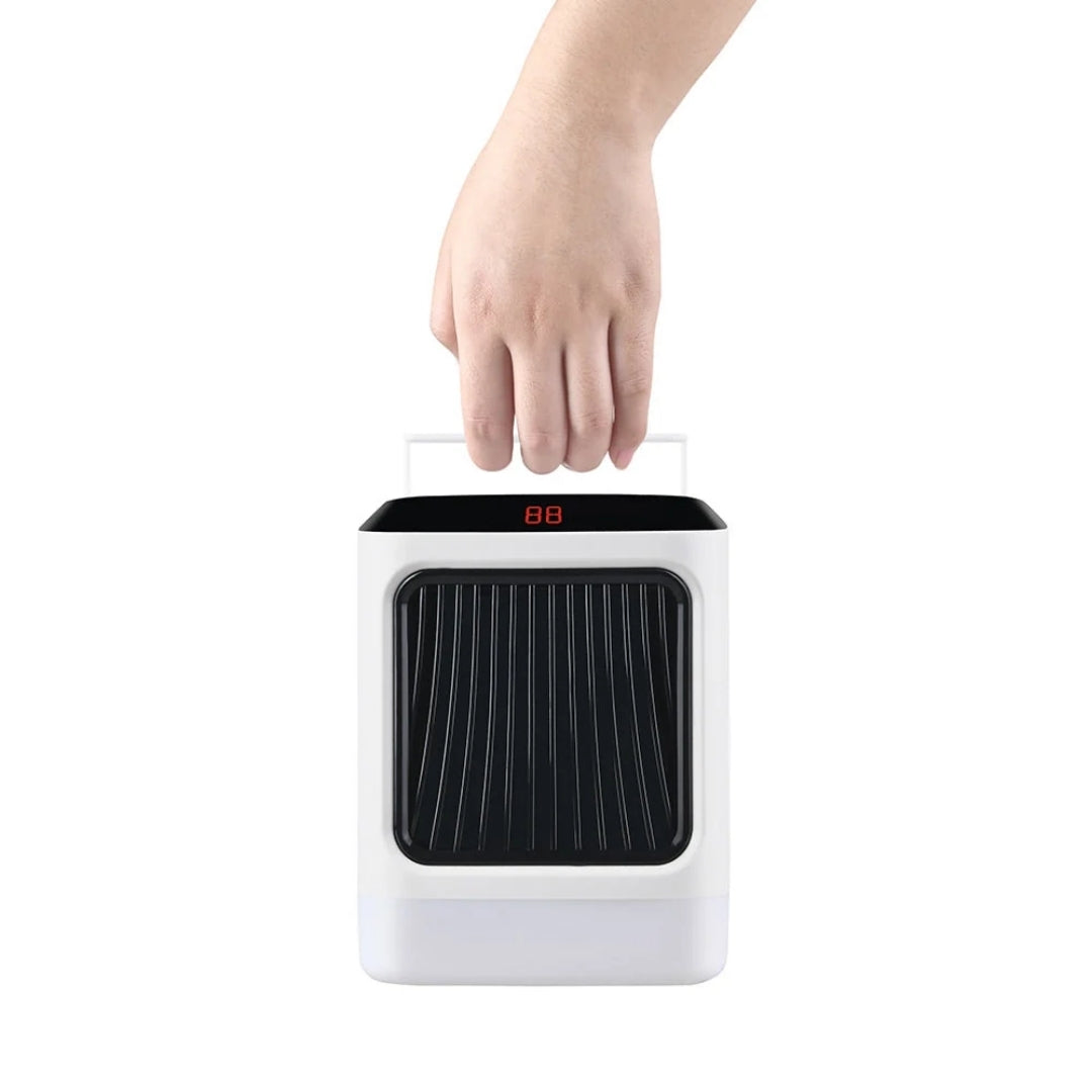 Compact Ceramic Heater 50W with Remote Control for Desk, Workspace, Home Office, and Bedroom Warmth | Sansoti