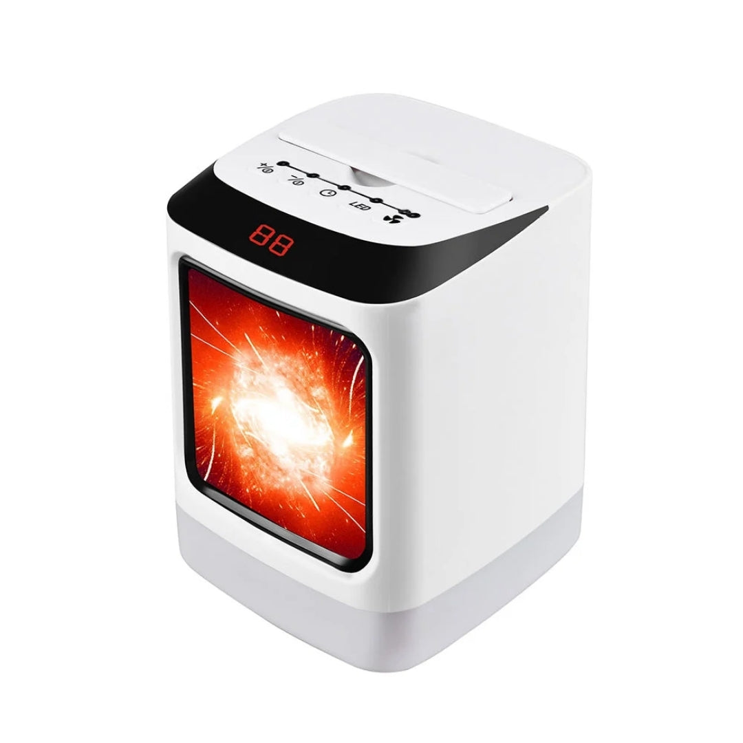 Compact Ceramic Heater 50W with Remote Control for Desk, Workspace, Home Office, and Bedroom Warmth | Sansoti