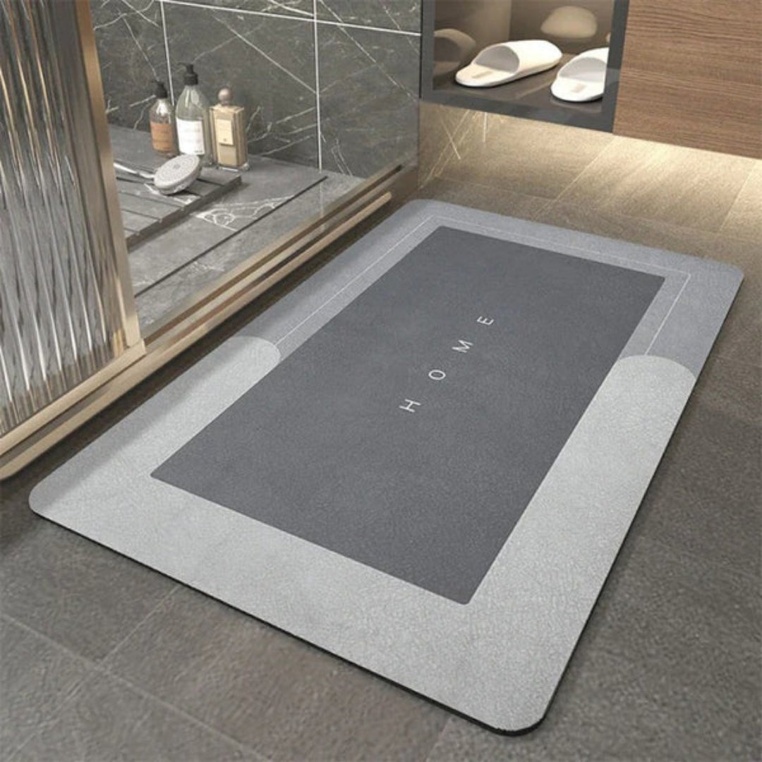 Tapis de bain antidérapant à séchage rapide et absorption élevée pour salle de bains, cuisine et entrée, protection de sol moderne | Sansoti