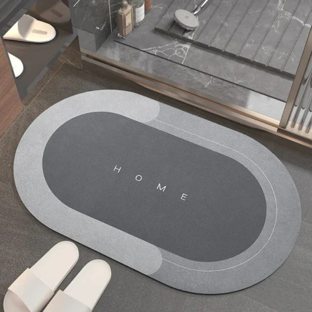 Tapis de bain antidérapant à séchage rapide et absorption élevée pour salle de bains, cuisine et entrée, protection de sol moderne | Sansoti