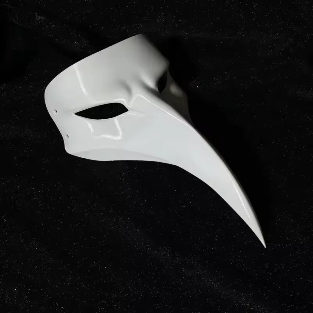 Pestdoktersmasker met Vogelbek PLA Zwart Unisex Horror Cosplay Halloween Feest Kostuum Accessoire Carnaval | Sansoti