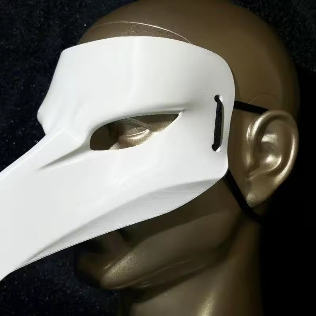 Pestdoktersmasker met Vogelbek PLA Zwart Unisex Horror Cosplay Halloween Feest Kostuum Accessoire Carnaval | Sansoti