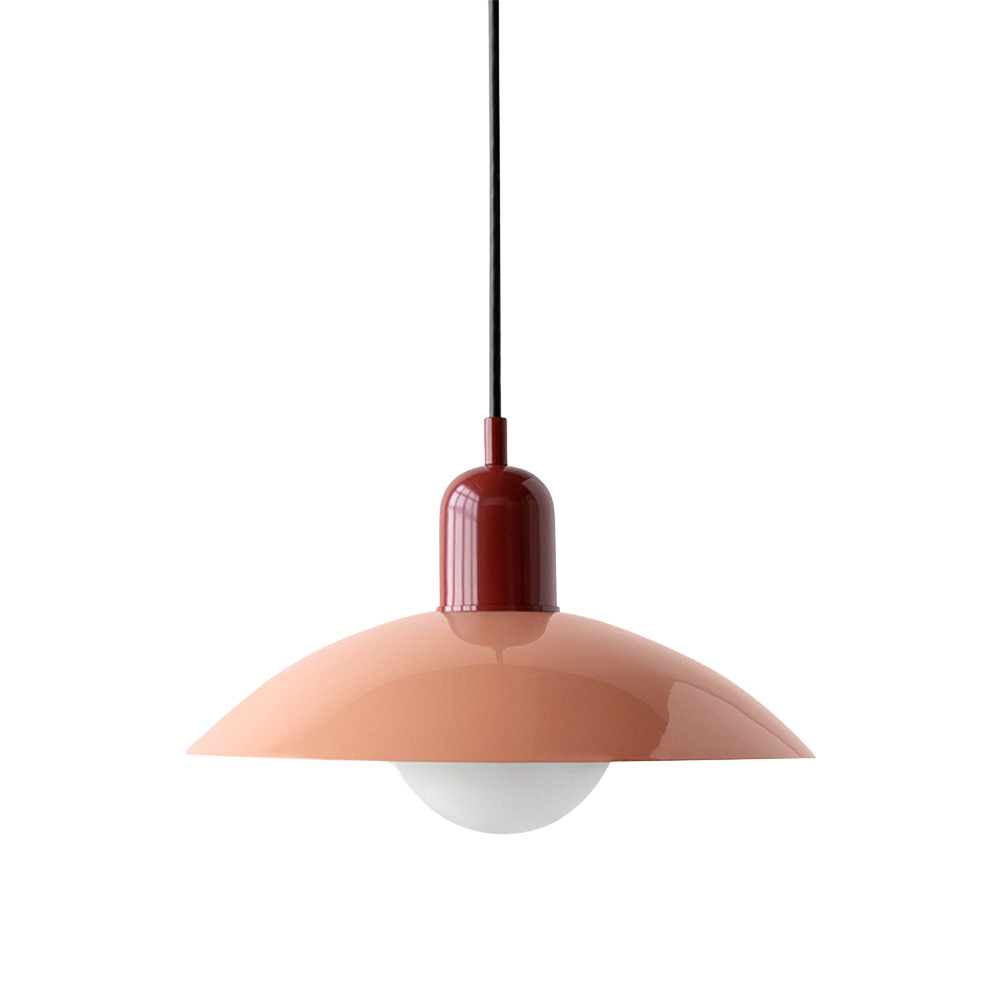 Macaron Hängeleuchte Ø32 cm Eisen Schwarz Weiß Esstisch Beleuchtung Skandinavisches Design Küchenlampe Modern Minimalistisch | Restfield