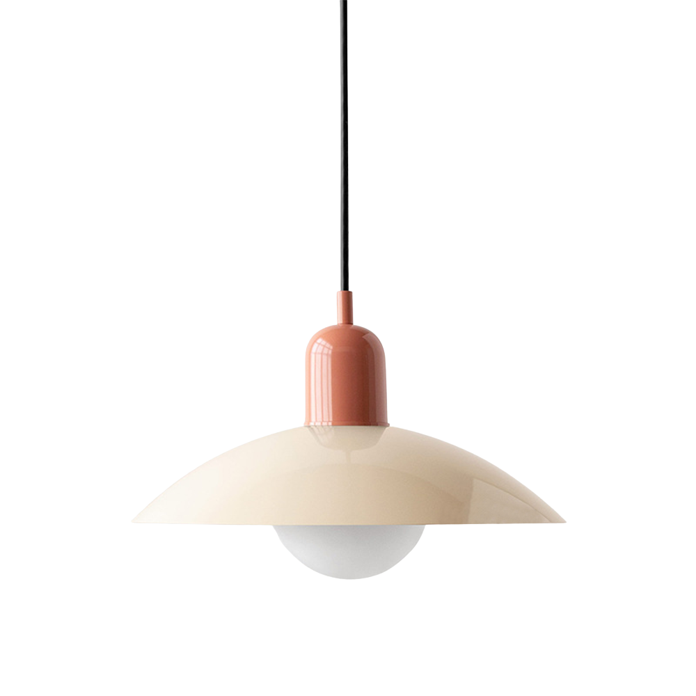 Macaron Hängeleuchte Ø32 cm Eisen Schwarz Weiß Esstisch Beleuchtung Skandinavisches Design Küchenlampe Modern Minimalistisch | Restfield