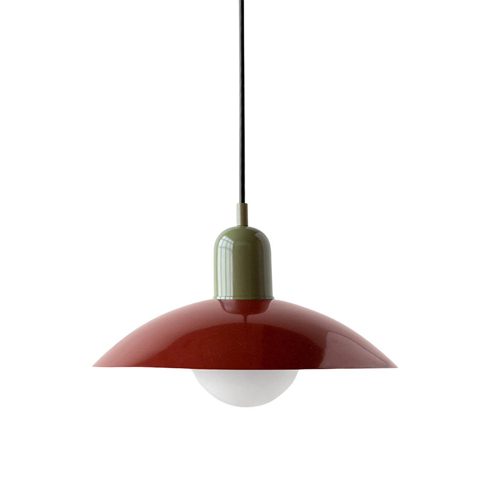 Macaron Hängeleuchte Ø32 cm Eisen Schwarz Weiß Esstisch Beleuchtung Skandinavisches Design Küchenlampe Modern Minimalistisch | Restfield