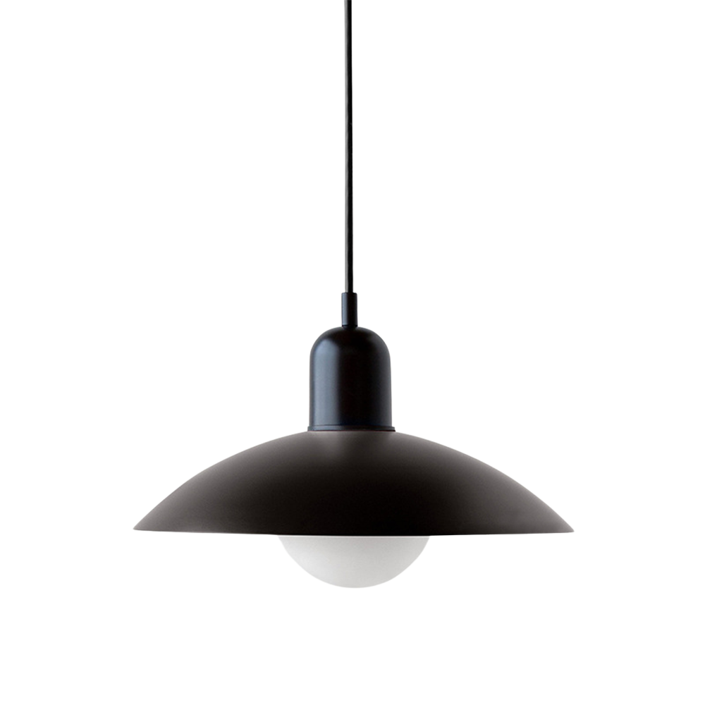 Macaron Hängeleuchte Ø32 cm Eisen Schwarz Weiß Esstisch Beleuchtung Skandinavisches Design Küchenlampe Modern Minimalistisch | Restfield