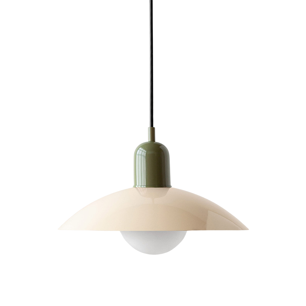 Macaron Hängeleuchte Ø32 cm Eisen Schwarz Weiß Esstisch Beleuchtung Skandinavisches Design Küchenlampe Modern Minimalistisch | Restfield