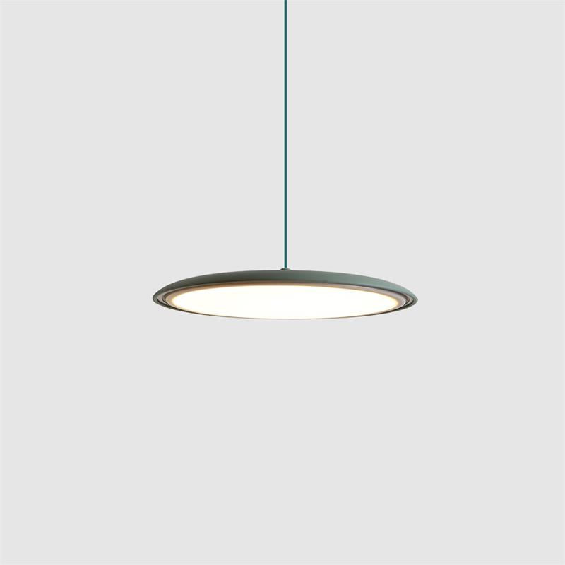 Pendelleuchte aus Metall und Acryl, dimmbar, für Kücheninsel, Esstisch und Wohnzimmer, Pastellfarben, minimalistisches Design | Sansoti