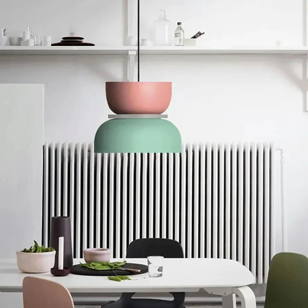 Acryl Hanglamp Nyra Meerkleurig Lampenkap Bolvorm Met E27 Fitting Drie Verlichtingsmodi | Sansoti