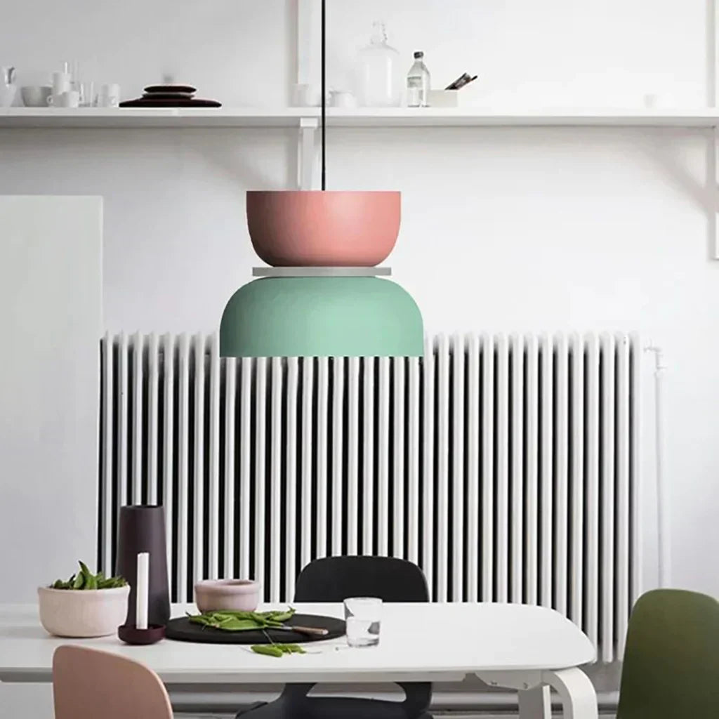 Hängeleuchte Acryl Farbblock Macaron Skandinavisch Nordisch E27 18-29cm Pastell Wohnzimmer Esszimmer | Restfield