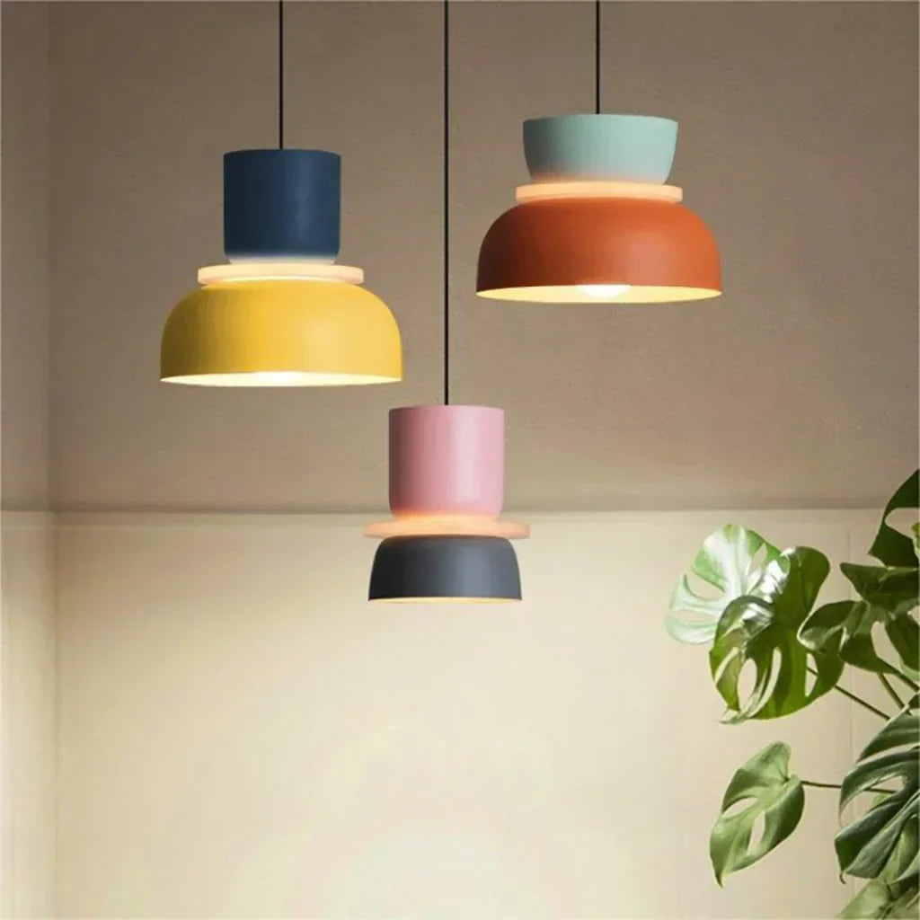 Acryl Hanglamp Nyra Meerkleurig Lampenkap Bolvorm Met E27 Fitting Drie Verlichtingsmodi | Sansoti