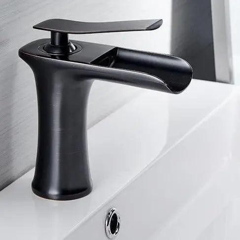 Badkraan Goud Eengreeps Wastafelkraan met Keramische Cartridge Waterbesparend | Sansoti