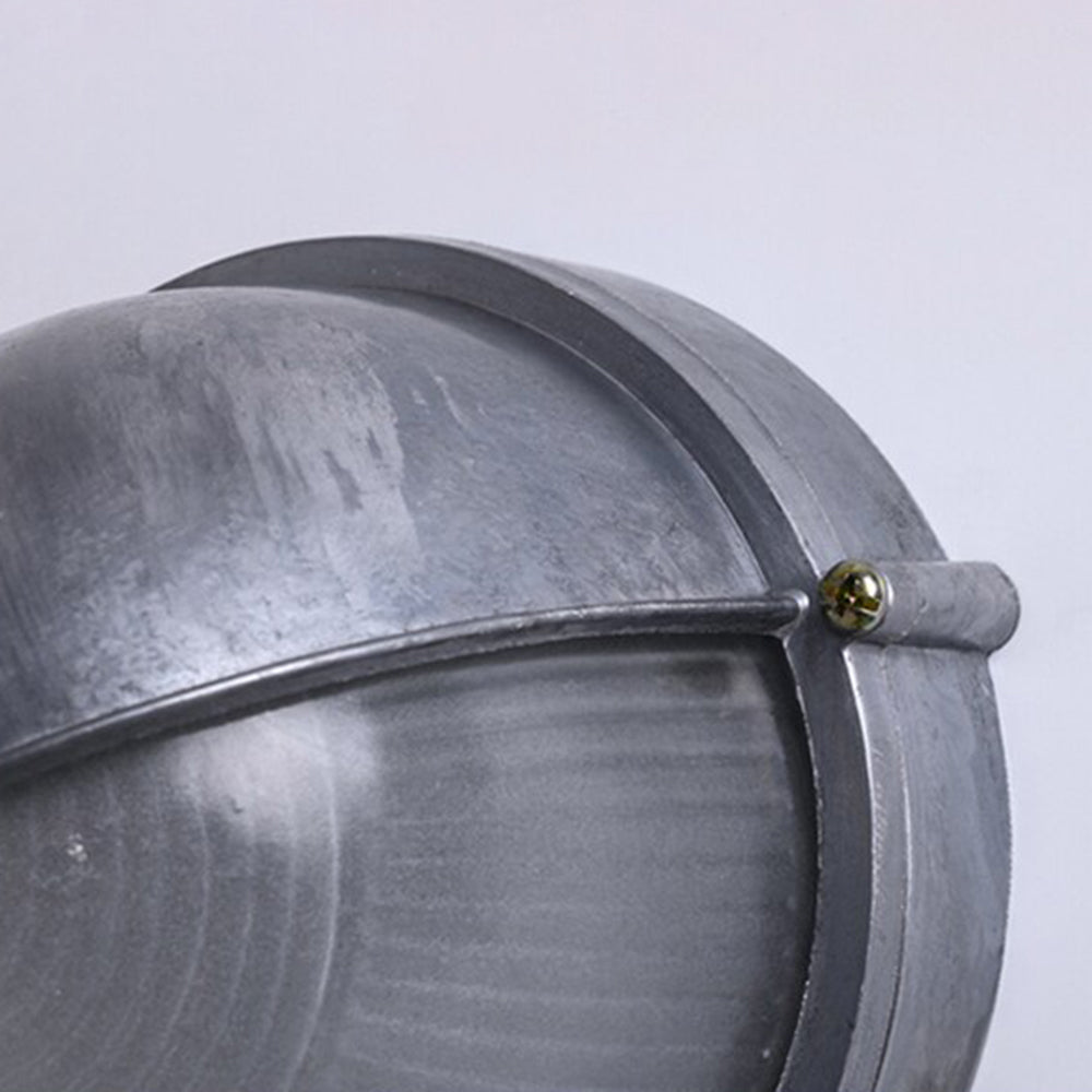Außenwandleuchte aus Metall und Glas, wasserdicht IP65, Gold/Silber, rund/oval, für Balkon, Terrasse und Garten, stimmungsvolle Beleuchtung | Sansoti