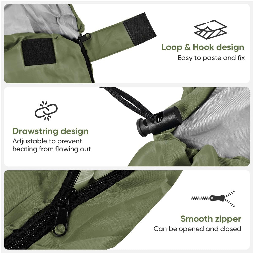 Envelop Slaapzak Thermisch Gewatteerd Polyester Camping Hiking Outdoor Reizen Warm Comfortabel Seizoenen | Sansoti