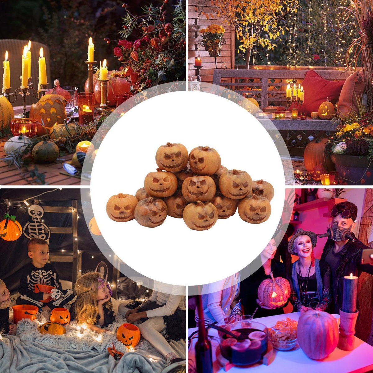 Mini Resin Pumpkins Halloween Decoration Craft Material Festive Home Décor Crafts Autumn Decoration | Sansoti