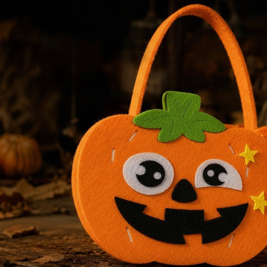 Vilt Knutselset Halloween Tas Pompoen Decoratie Kinderen Creatief Doe-het-zelf Handwerk Feest Activiteit | Sansoti