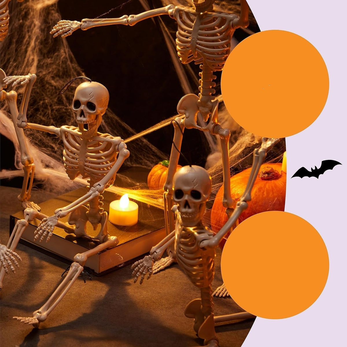 Moving Skeleton Decoration 90cm Hanging Halloween Spooky Party Decoration Indoor Outdoor Horror Theme Party | Sansoti