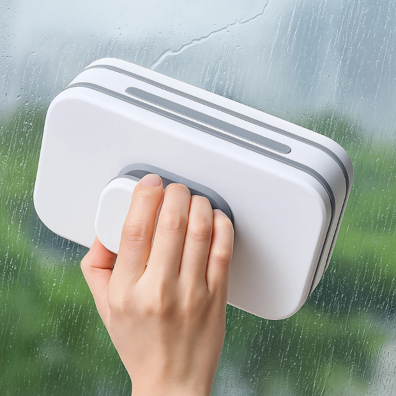 Magnetische Raamreiniger Dubbelzijdig Veilig Streeploos Schoonmaken Binnen Buiten Ruitenwasser Glasreiniging | Sansoti