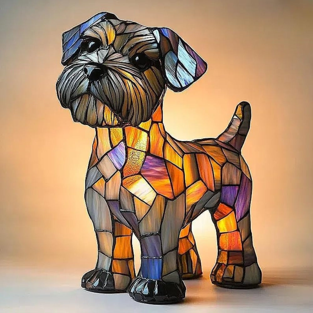 Dog Lamp Fido Terrier – Decorative Solar-Powered LED Lamp with Terrier Motif | Sansoti