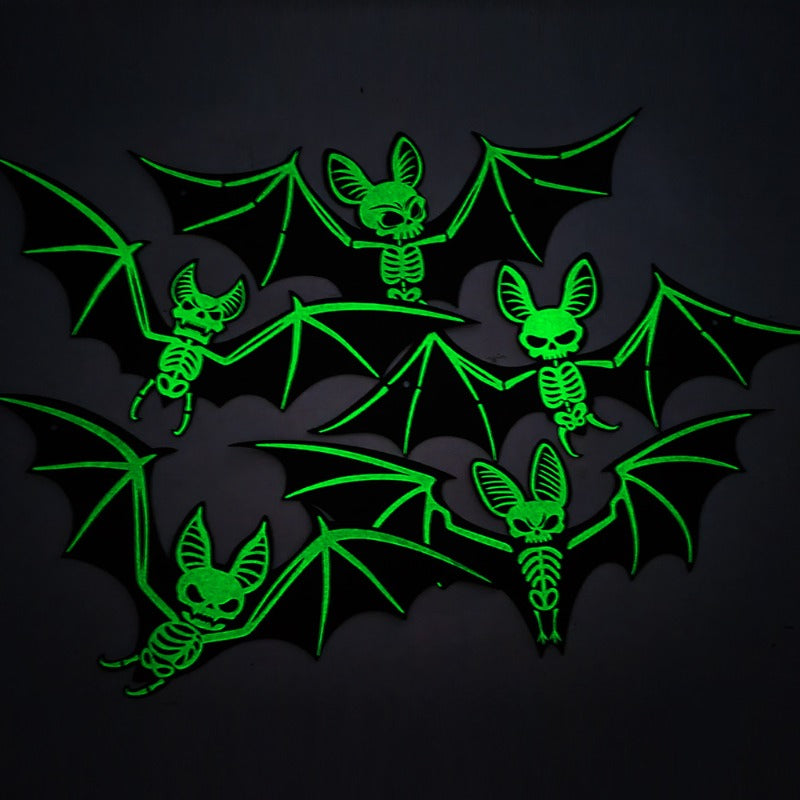 Hangende 3D Vleermuizen Glow-in-the-Dark 10 Stuks Halloween Decoratie Feest Indoor Outdoor Wanddecoratie | Sansoti