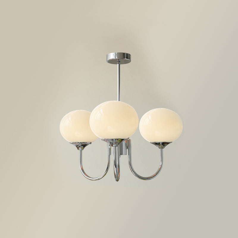 Plafondlamp Glas Roze Goud Retro 3 of 5 Lichts Hanglamp Woonkamer Slaapkamer Eetkamer Luxe | Sansoti