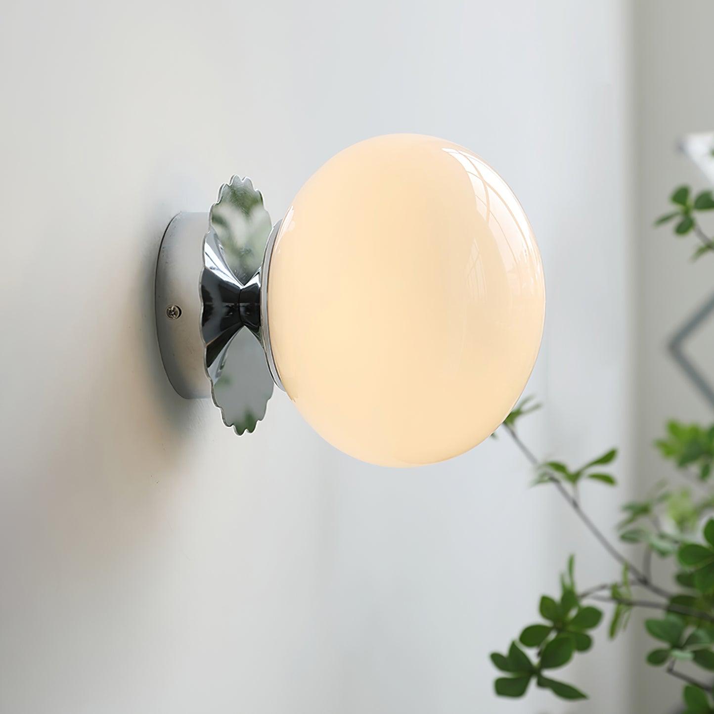 Glazen Wandlamp met Gekleurde Diffuser – Dimbare Armatuur Wand & Plafond Converteerbaar | Sansoti