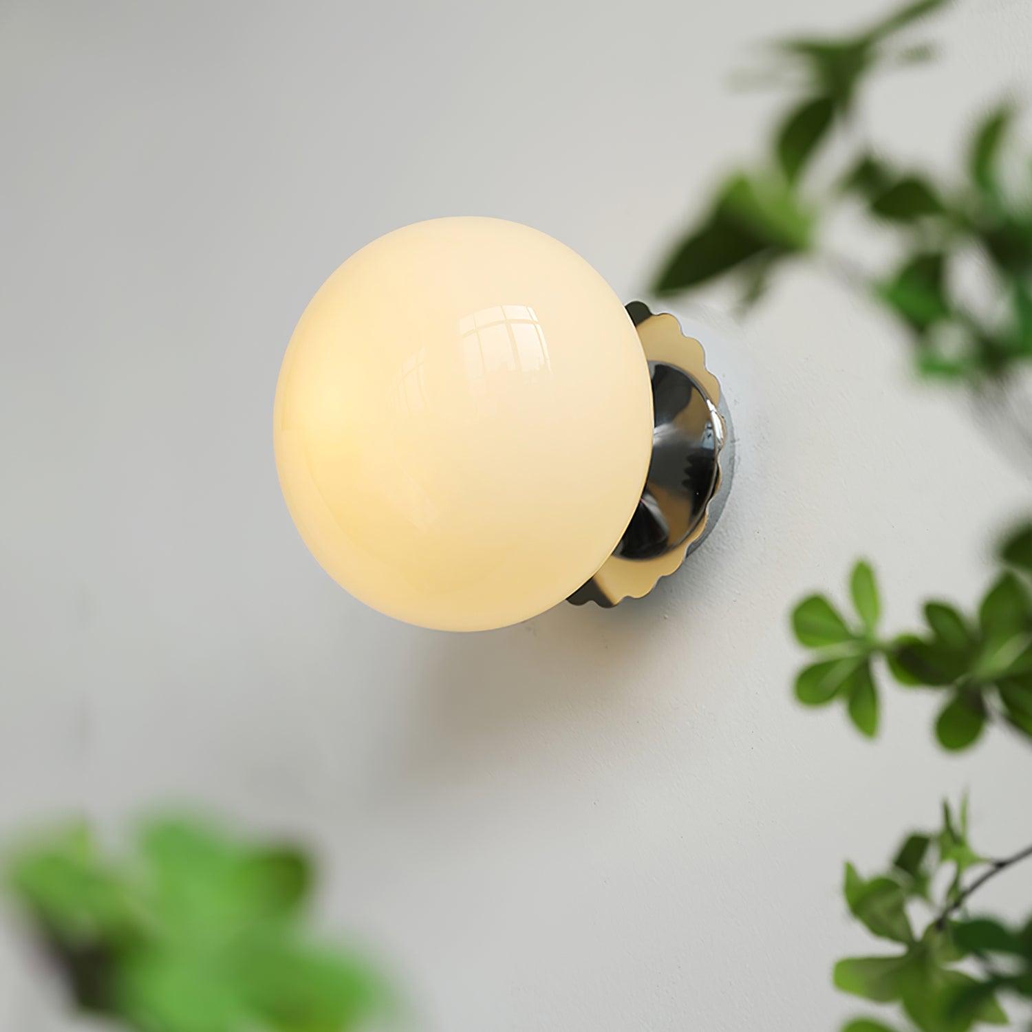 Glazen Wandlamp met Gekleurde Diffuser – Dimbare Armatuur Wand & Plafond Converteerbaar | Sansoti