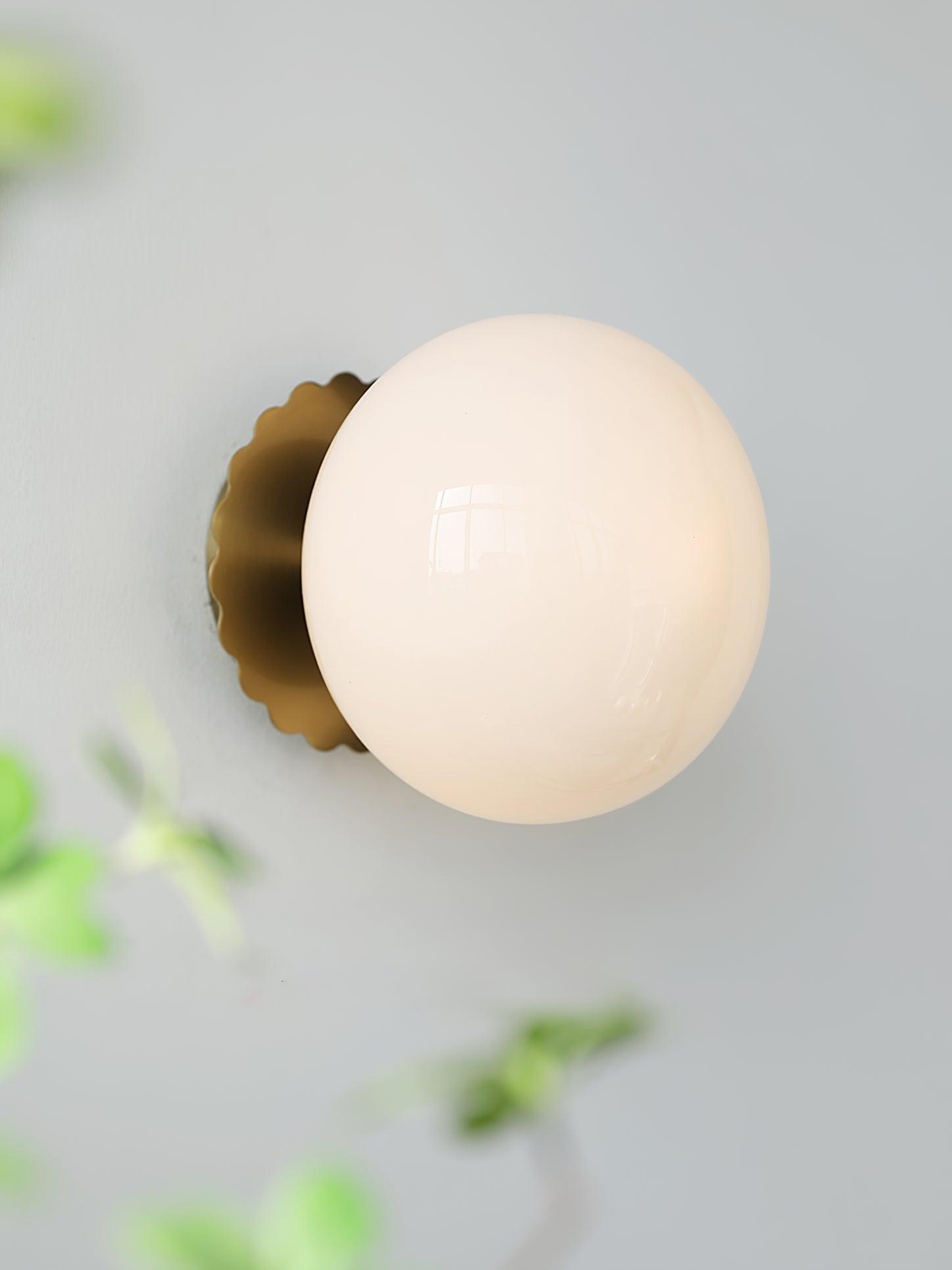 Glazen Wandlamp met Gekleurde Diffuser – Dimbare Armatuur Wand & Plafond Converteerbaar | Sansoti