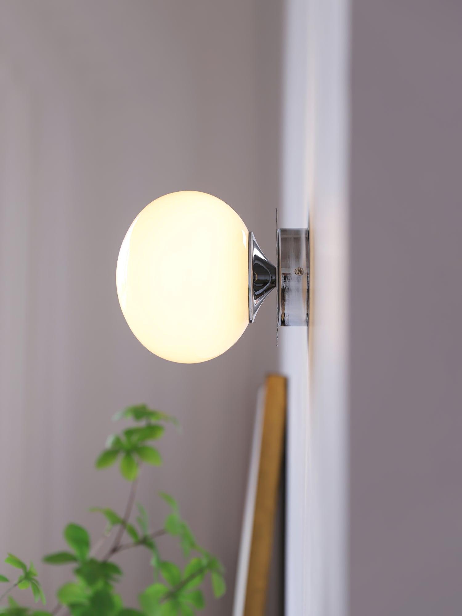 Glazen Wandlamp met Gekleurde Diffuser – Dimbare Armatuur Wand & Plafond Converteerbaar | Sansoti