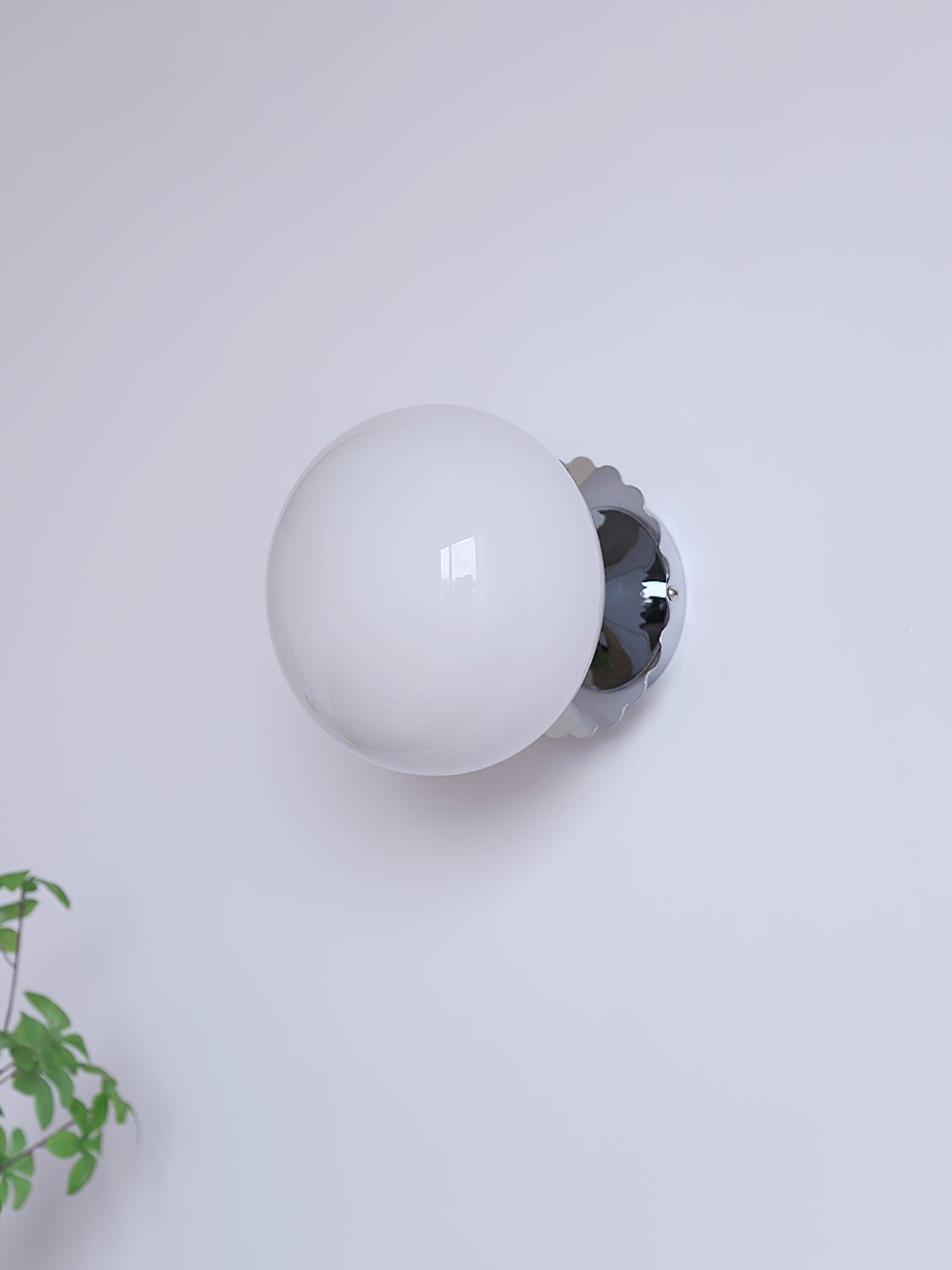 Glazen Wandlamp met Gekleurde Diffuser – Dimbare Armatuur Wand & Plafond Converteerbaar | Sansoti