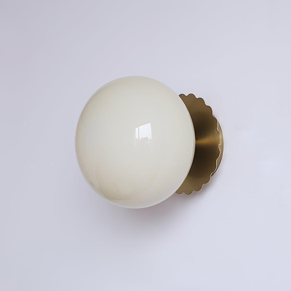 Glazen Wandlamp met Gekleurde Diffuser – Dimbare Armatuur Wand & Plafond Converteerbaar | Sansoti