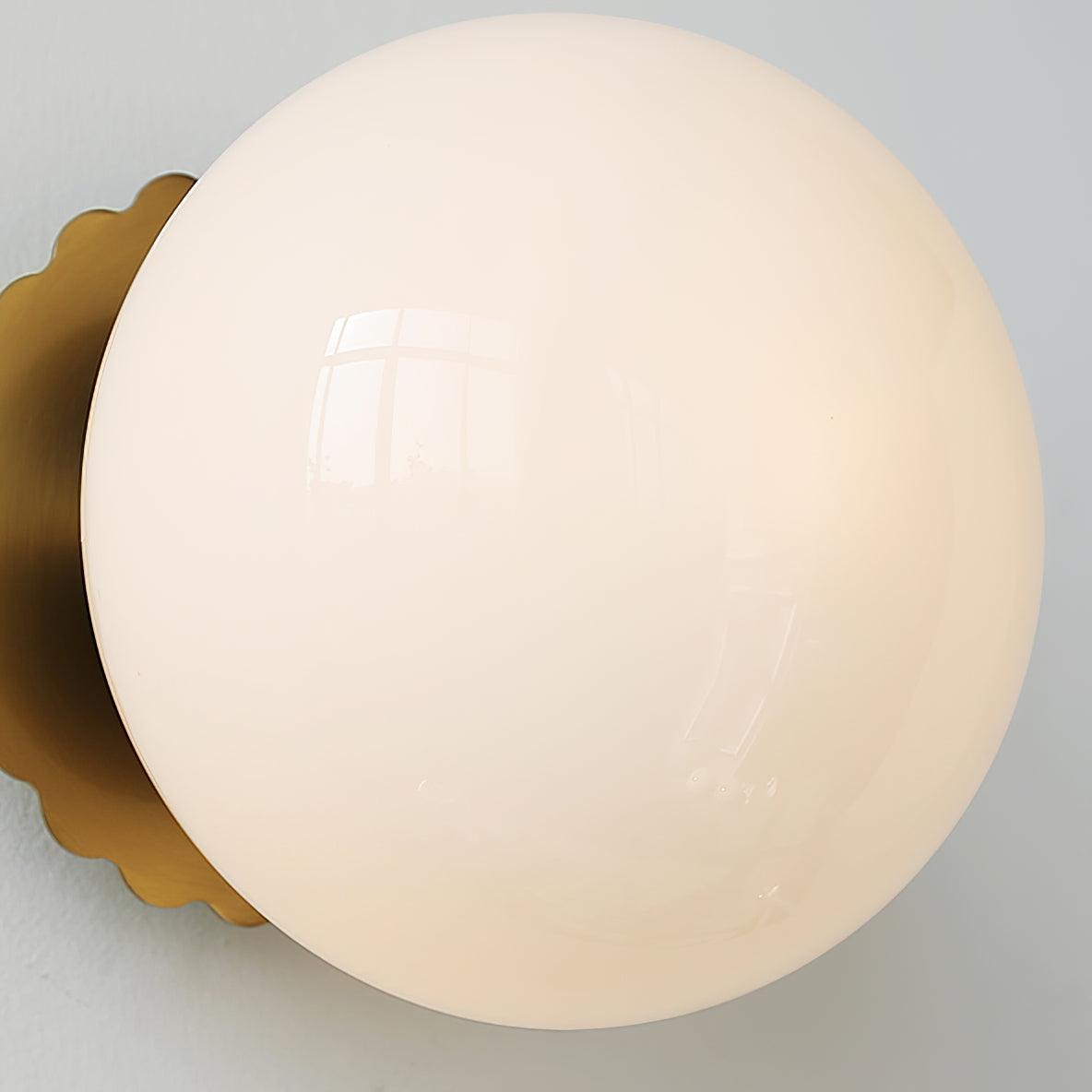 Glazen Wandlamp met Gekleurde Diffuser – Dimbare Armatuur Wand & Plafond Converteerbaar | Sansoti